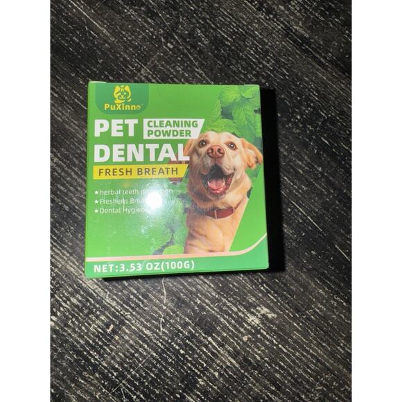 Dog Teeth Cleaning Powder, Dog Dental Powder and Cats Breath Freshener, Plaque - Picture 1 of 3